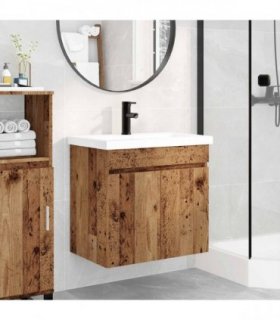 vidaXL Bathroom Vanity Unit with Tap Old Wood 61 x 40 x 74.5 cm