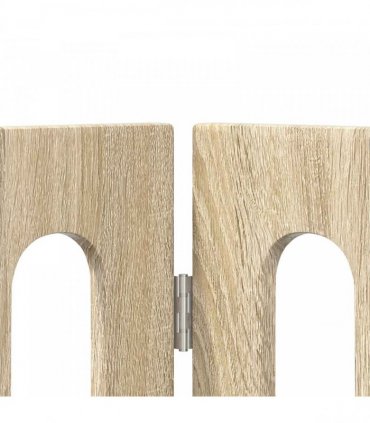 vidaXL Folding Pet Fence 2 pcs Sonoma Oak 100.5 x 38 x 70 cm