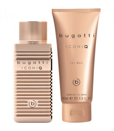 Bugatti Iconiq Gold For Men Gift Set (Eau De Toilette Spray 100ml  Shower Gel 200ml)