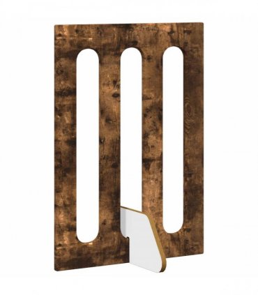 vidaXL Folding Pet Fence 2 pcs Smoked Oak 100.5 x 38 x 70 cm