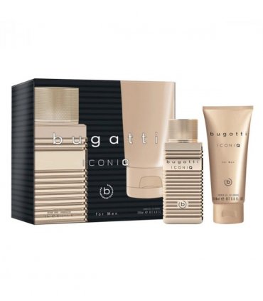 Bugatti Iconiq Gold For Men Gift Set (Eau De Toilette Spray 100ml  Shower Gel 200ml)