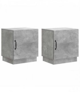 vidaXL Bedside Table 2 pcs Concerte Grey 43 x 34.5 x 47 cm