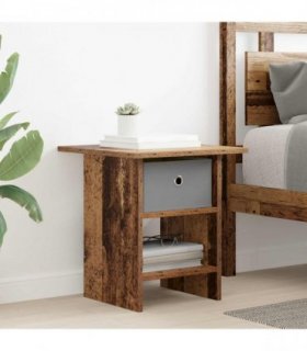 vidaXL Bedside Table Old Wood 41 x 40 x 45 cm Engineered Wood