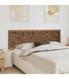 vidaXL Bed Headboard Natural Solid Teak Wood