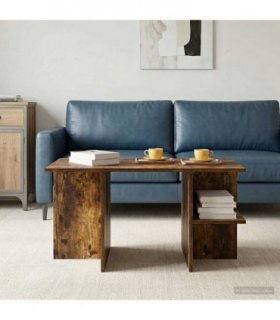 vidaXL Coffee Table Smoked Oak 87 x 50 x 45 cm Engineered Wood