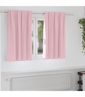vidaXL Blackout Curtains with Rings 2 pcs Baby Pink 140 x 140 cm