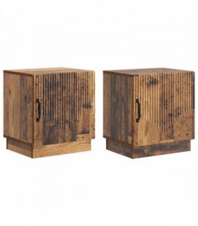 vidaXL Bedside Table 2 pcs Old Wood 43 x 34.5 x 47 cm Engineered Wood