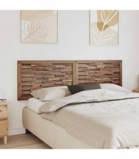 vidaXL Bed Headboard Natural Solid Teak Wood