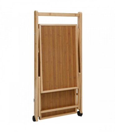 vidaXL Kitchen Trolley with Wheels Light Brown 65 x 40.5 x 76.5 cm