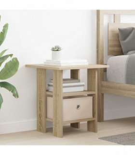 vidaXL Bedside Table Sonoma Oak 41 x 40 x 45 cm Engineered Wood