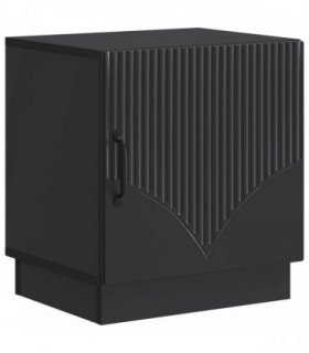 vidaXL Bedside Table Black 43 x 34.5 x 47 cm Engineered Wood