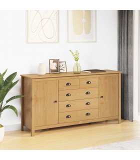 vidaXL Sideboard HILL Honey Brown 154 x 40 x 80 cm Solid Pine Wood