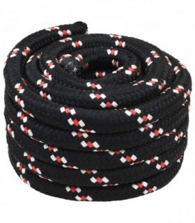 vidaXL Boat Rope 50 m 3 Black and Red PP