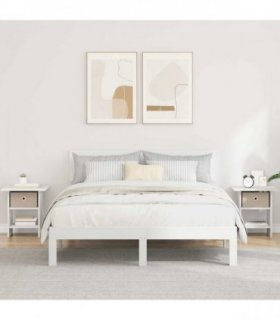 vidaXL Bedside Table 2 pcs White 41 x 40 x 45 cm Engineered Wood