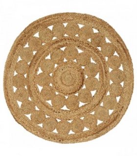 vidaXL Area Rugs Natural Ø 90 cm Jute