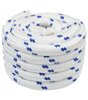 vidaXL Boat Rope 10 m 3 White and Blue PP