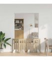 vidaXL Folding Pet Fence 4 pcs Sonoma Oak 201 x 38 x 70 cm