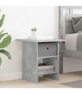 vidaXL Bedside Table Concrete Grey 41 x 40 x 45 cm Engineered Wood