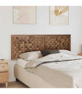 vidaXL Bed Headboard Natural Solid Teak Wood