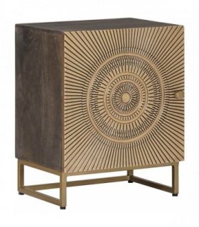 vidaXL Handmade Bedside Cabinet Coffee Brown 40 x 30 x 50 cm