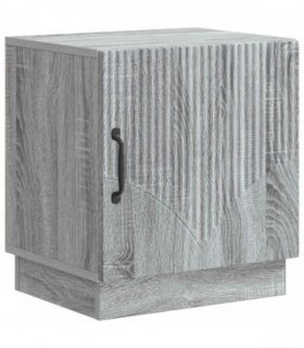 vidaXL Bedside Table Grey Sonoma 43 x 34.5 x 47 cm Engineered Wood