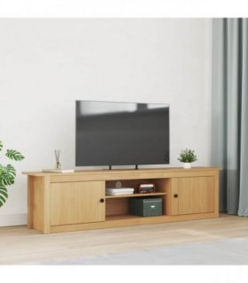 vidaXL TV Rack HILL Honey Brown 158 x 40 x 39.5 cm Solid Pine Wood
