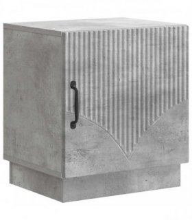 vidaXL Bedside Table Concerte Grey 43 x 34.5 x 47 cm Engineered Wood