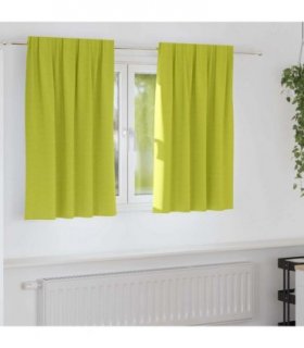 vidaXL Blackout Curtains with Rings 2 pcs Green 140 x 140 cm Polyester
