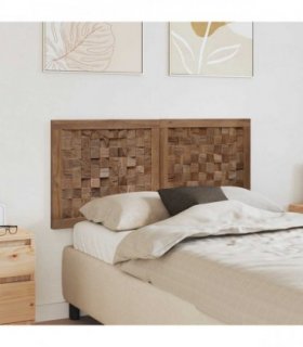 vidaXL Bed Headboard Natural Solid Teak Wood