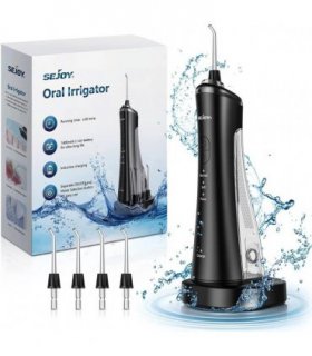 Dyzi Cordless Oral Irrigator Dental Water Flosser TB5011 3 Modes IPX7 Black