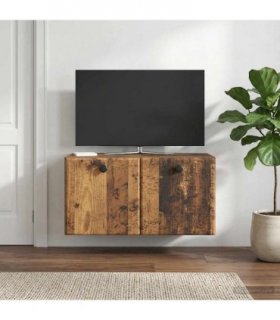 vidaXL Wall-Mounted TV Cabinet 59.5 x 31 x 30 cm Old Wood