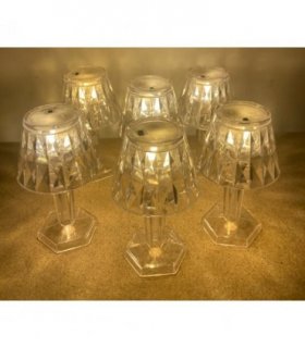Battery Operated Mini Table Lamps Set of 6