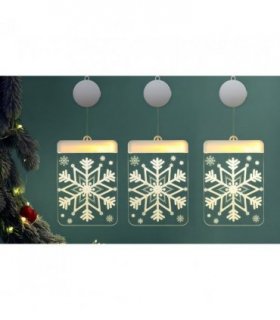 3D Acrylic Hanging Decoration Light (set of 3)