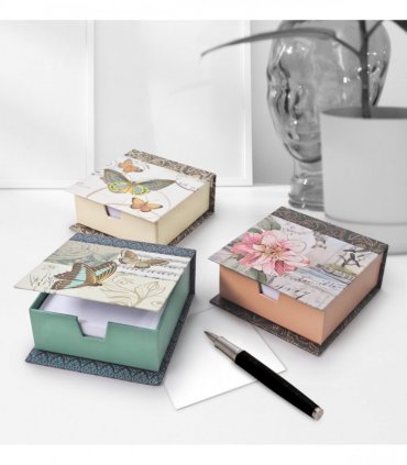 Butterfly & Flower Memo Boxes ? Set of 3