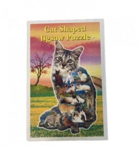 Cat Shape Jigsaw Puzzle