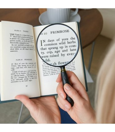 Glass Handheld x5 & x10 Magnifier