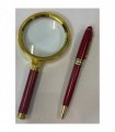 Magnifier With a Matching Ballpoint Pen