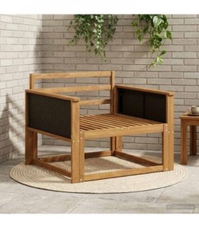 vidaXL Outdoor Middle Sofa Natural