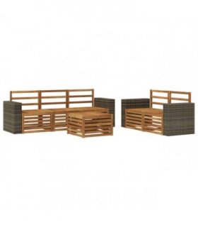 vidaXL Sofa Sets Solid Acacia Wood