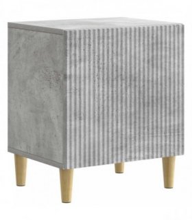 vidaXL Bedside Cabinet Concrete Grey 43 x 34.5 x 50 cm Engineered Wood