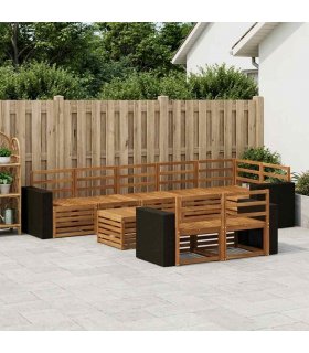 vidaXL Sofa Sets Solid Acacia Wood