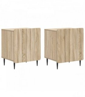 vidaXL Bedside Cabinet 2 pcs Sonoma Oak 43 x 34.5 x 52 cm