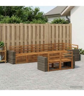 vidaXL Sofa Sets Solid Acacia Wood