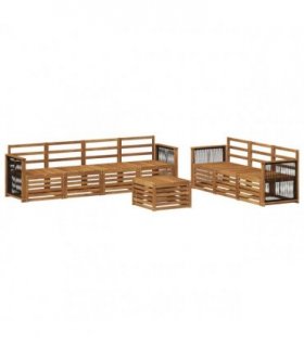 vidaXL Sofa Sets 8 pcs Solid Acacia Wood