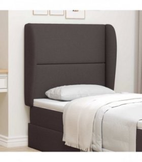 vidaXL Headboard Ear Brown 80 x 23 x 6 cm Fabric