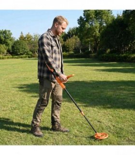 vidaXL Metal Detector with LCD Display 2 Models 19 cm Coil Yellow