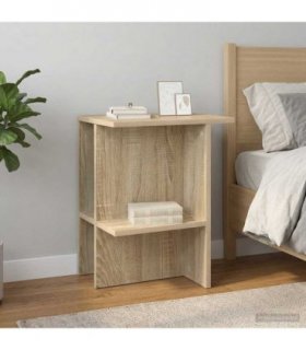 vidaXL Coffee Table 2 pcs Sonoma Oak 40 x 30 x 49 cm Engineered Wood