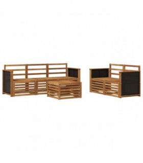 vidaXL Sofa Sets 6 pcs Solid Acacia Wood