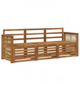 vidaXL Sofa Sets 3 pcs Solid Acacia Wood