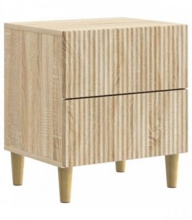 vidaXL Bedside Cabinet Sonoma Oak 43 x 34.5 x 48 cm Engineered Wood